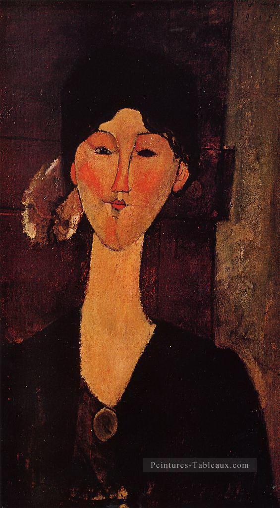 portrait de béatrice hastings 1915 Amedeo Modigliani Peintures à l'huile
